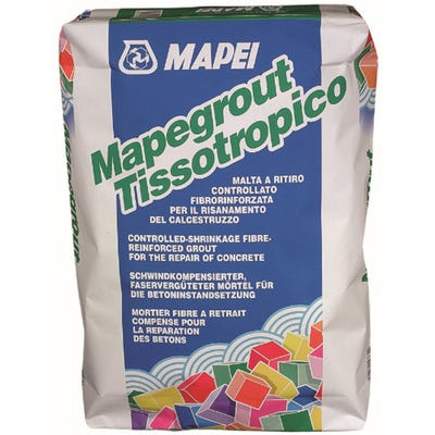 Mapei Mapegrout Thixotropic Fibre-Reinforced Concrete Repair 25Kg