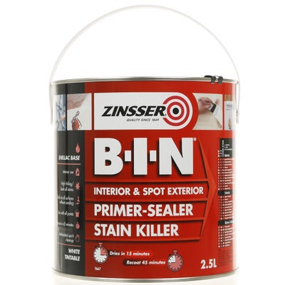 Zinsser B-I-N Interior Primer Sealer White 2.5L