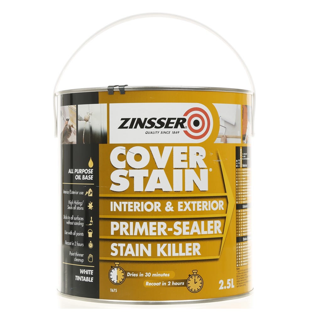 Zinsser Cover-Stain Interior & Exterior Sealer & Stain Killer White