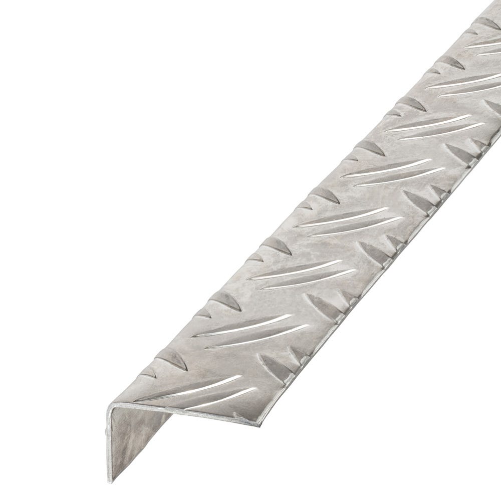 Aluminium Unequal Angle Checker Plate 29.5mm x 43.5mm x 2.5m