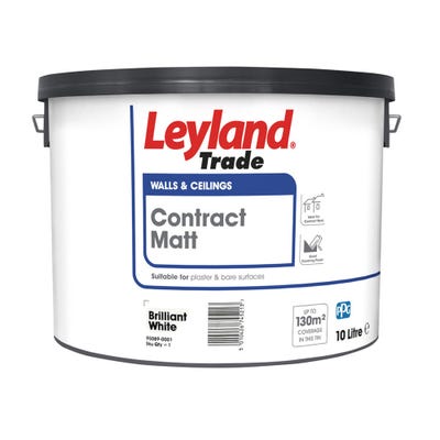 Leyland Trade Contract Matt Brilliant White 10L