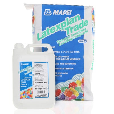 Mapei Latexplan Trade 2 Part Floor Levelling Compound 1mm to 10mm 30kg