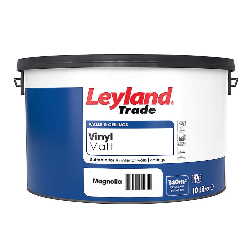 Leyland Trade Vinyl Matt Magnolia 10L