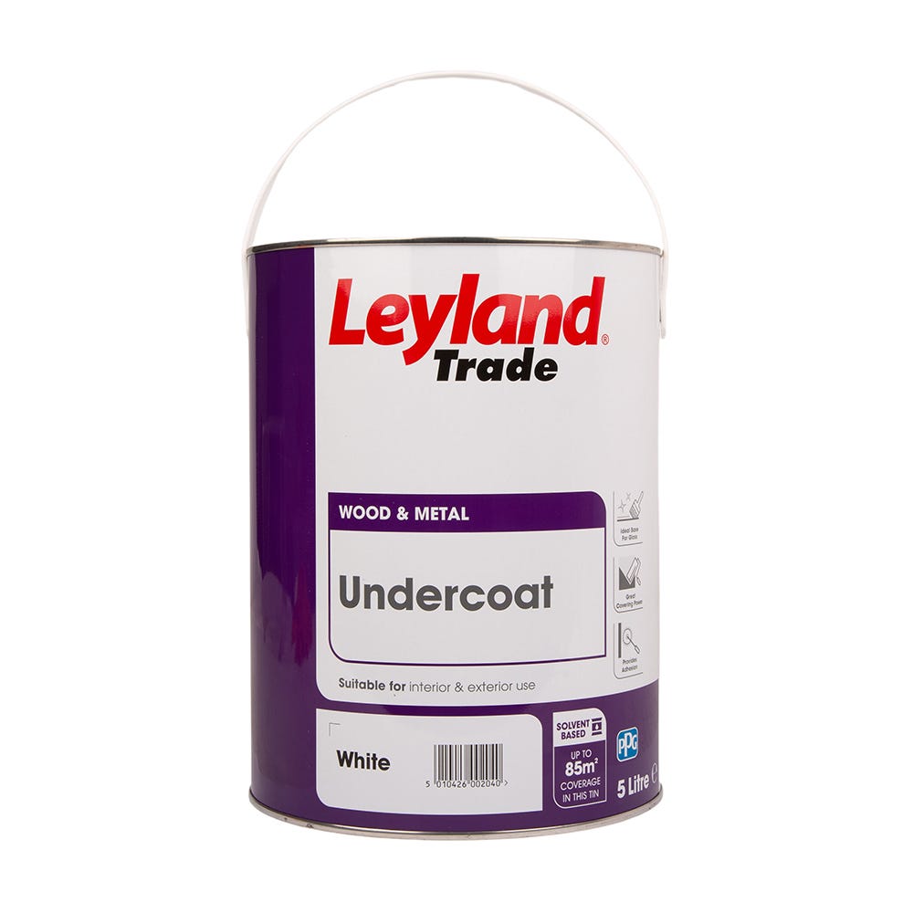 Product image for Leyland Trade Undercoat White 5ltr