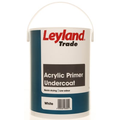 Leyland Trade Acrylic Primer Undercoat White 5L