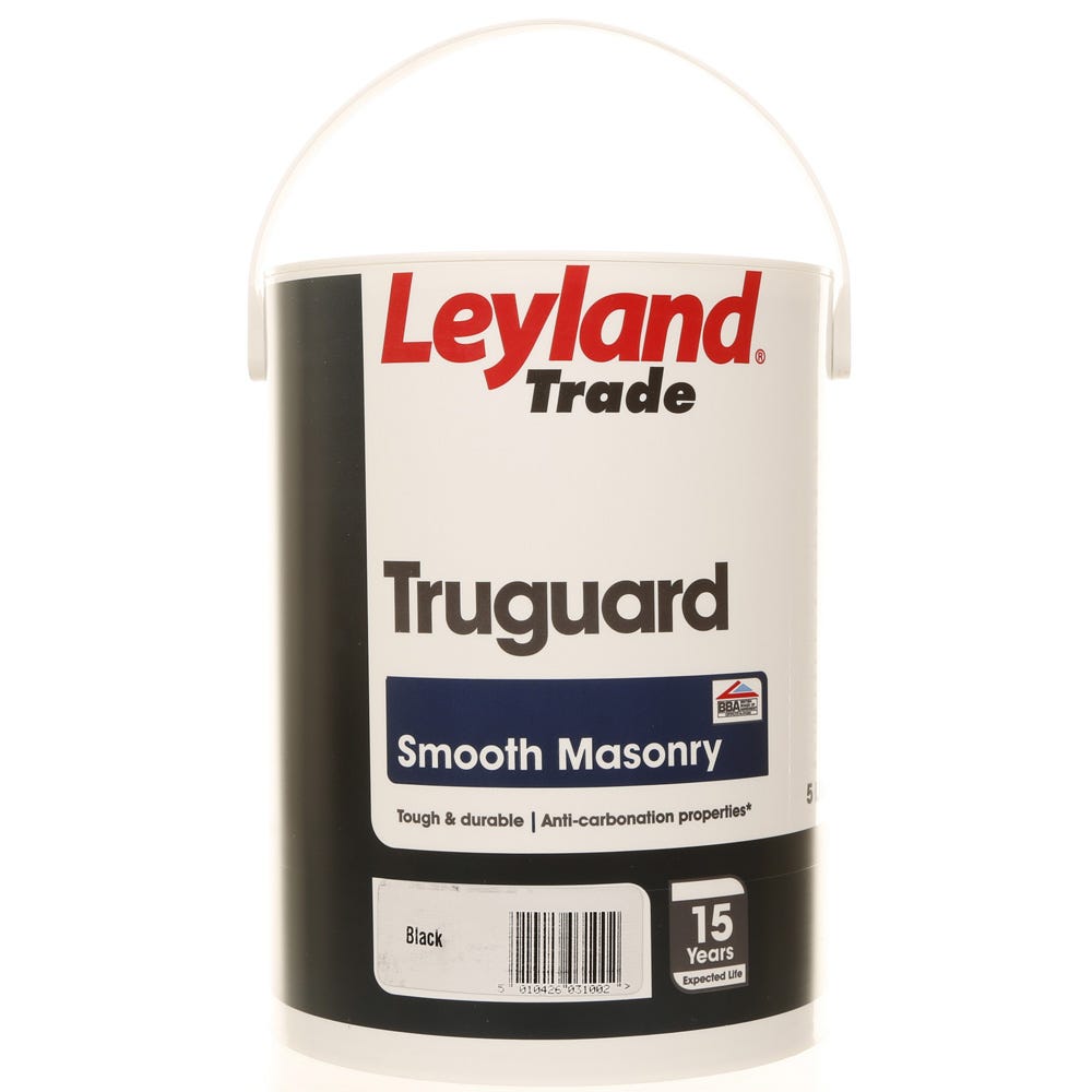 Leyland Trade Truguard Smooth Masonry Black 5L