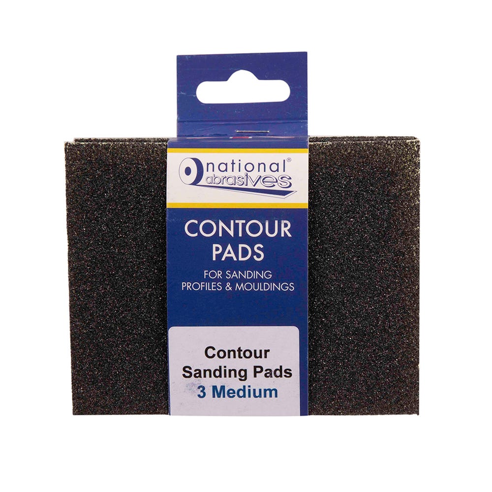 Contour Medium Sanding Pads Pack of 3