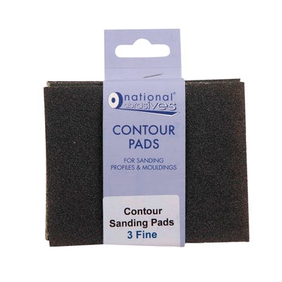 Contour Fine Sanding Pads Pack of 3