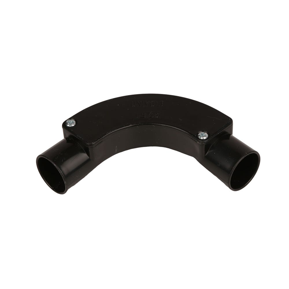 Conduit Inspection Bend Black 25mm