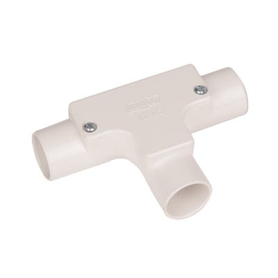 Conduit Inspection Tee White 25mm