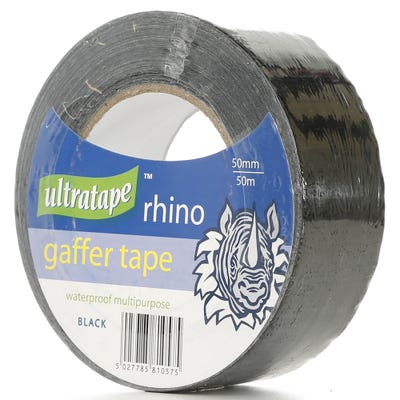 Ultratape Rhino Gaffer Tape Black 50mm x 50m