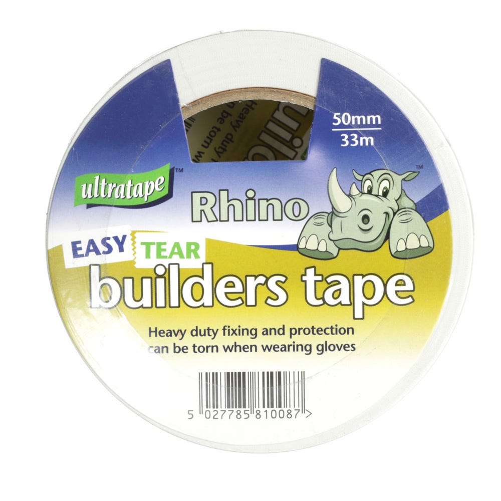 Ultratape Builders Tape White 50mm x 33m
