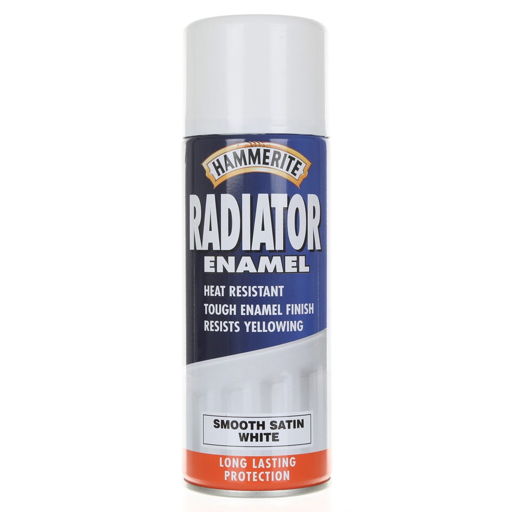 Hammerite Radiator Enamel Spray White 400ml