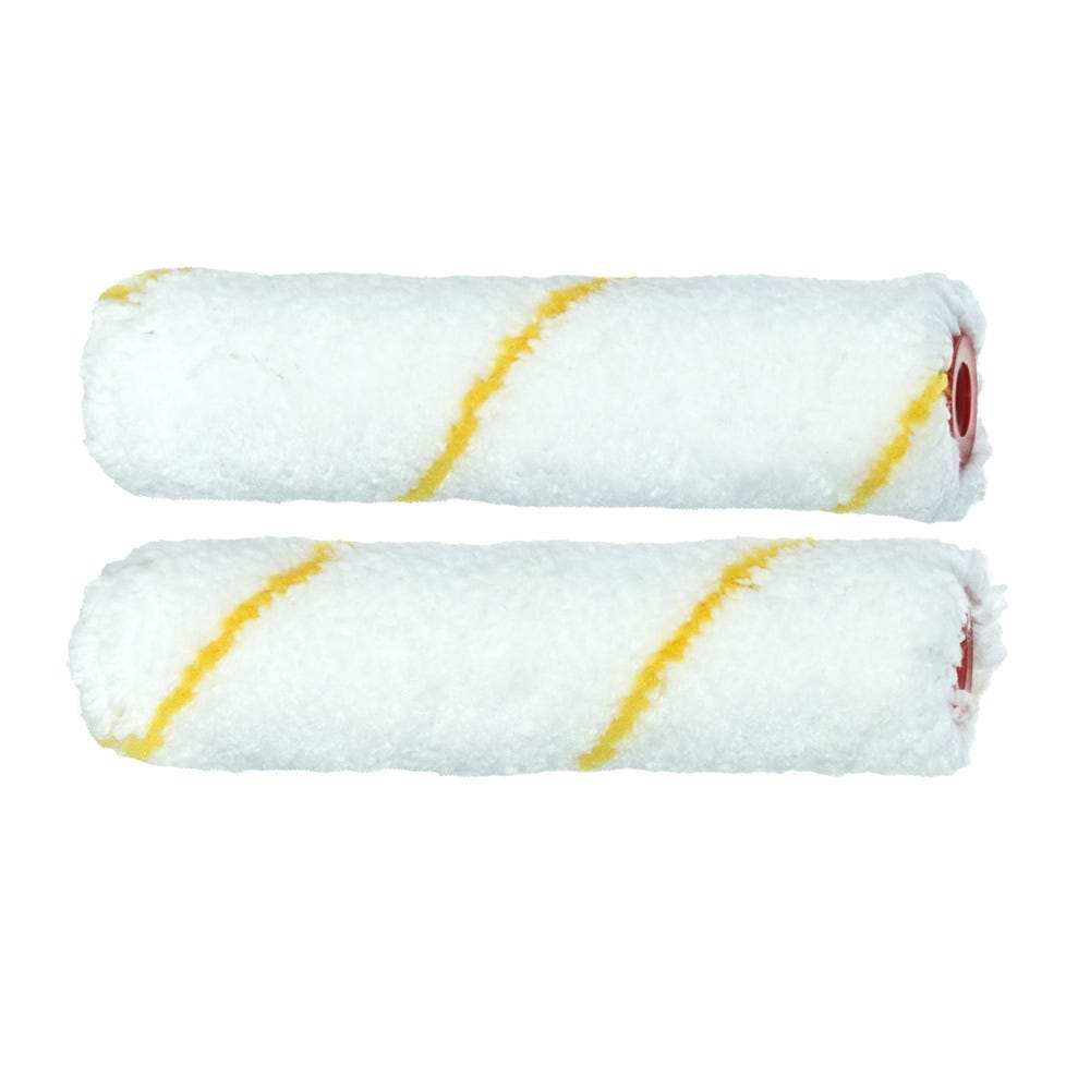 Image of Prodec Advance 4'' Short Pile Microfibre Mini Roller Refills Pack Of 2