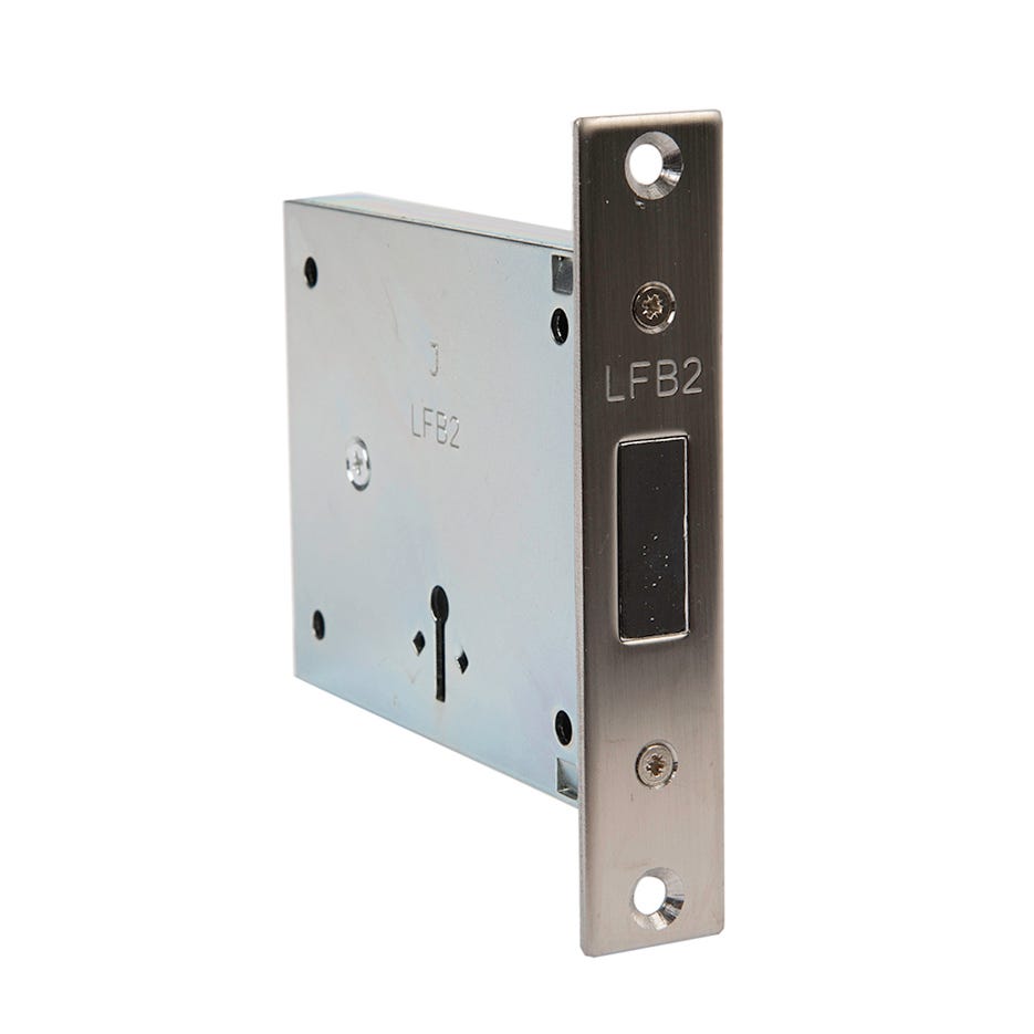 FB2 Fire Brigade Mortice Deadlock FB2.M Satin Chrome