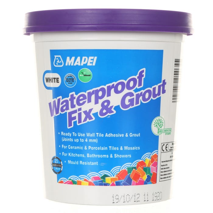 Mapei White Waterproof Fix Grout - Wall Tile Adhesive And Grout Grey Mapei White Waterproof Fix Grout - Wall Tile Adhesive And Grout Grey