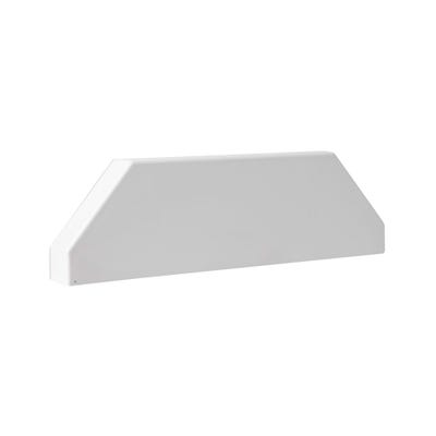 Dado Trunking End Cap Chamfered White