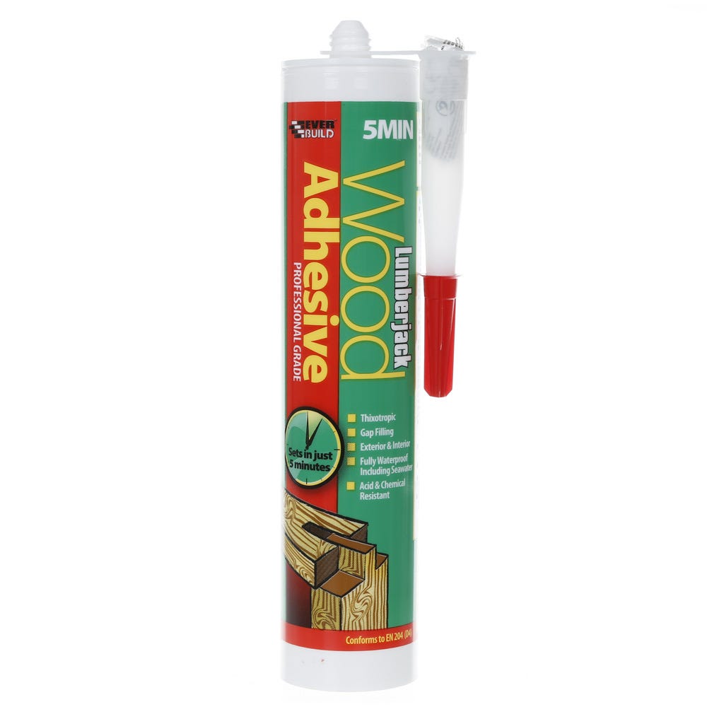 Lumberjack 5 Minute Polyurethane Wood Adhesive Gel 310ml