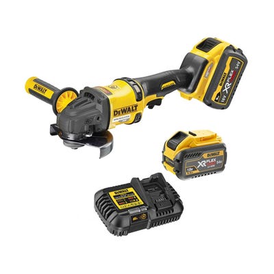 DeWalt DCG418X2 54V XR FLEXVOLT Brushless 125mm Angle Grinder & 2 x 9Ah Batteries