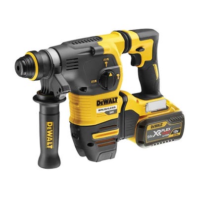 DeWalt DCH333X2 54V XR FLEXVOLT Brushless SDS Plus Hammer Drill & 2 x 9Ah Batteries
