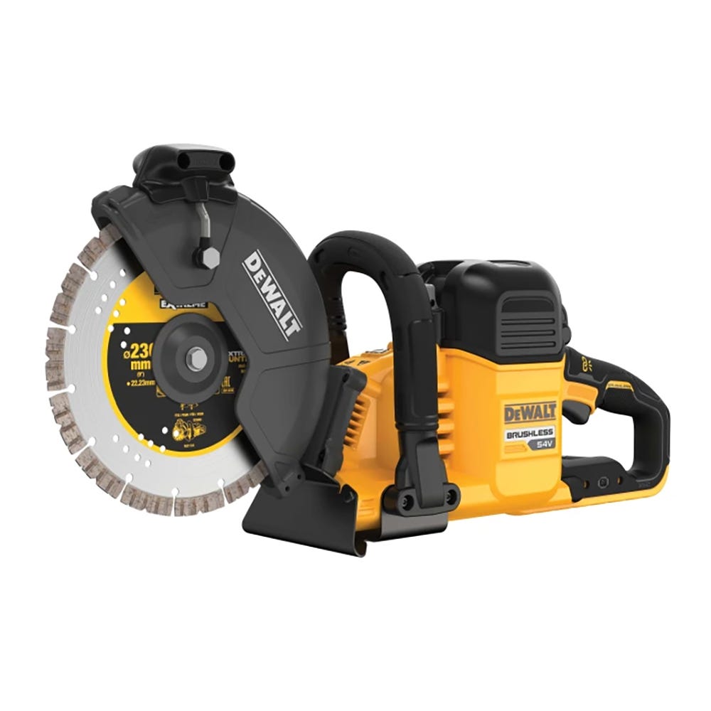DeWalt DCS691X2 54V XR FLEXVOLT 230mm Cut Off Saw & 2 x 9Ah Batteries