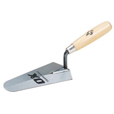 OX Gauging Trowel with Wooden Handle 7''