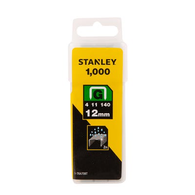 Stanley 12mm Heavy Duty Staples Pack Of 1000 STA1TRA708T