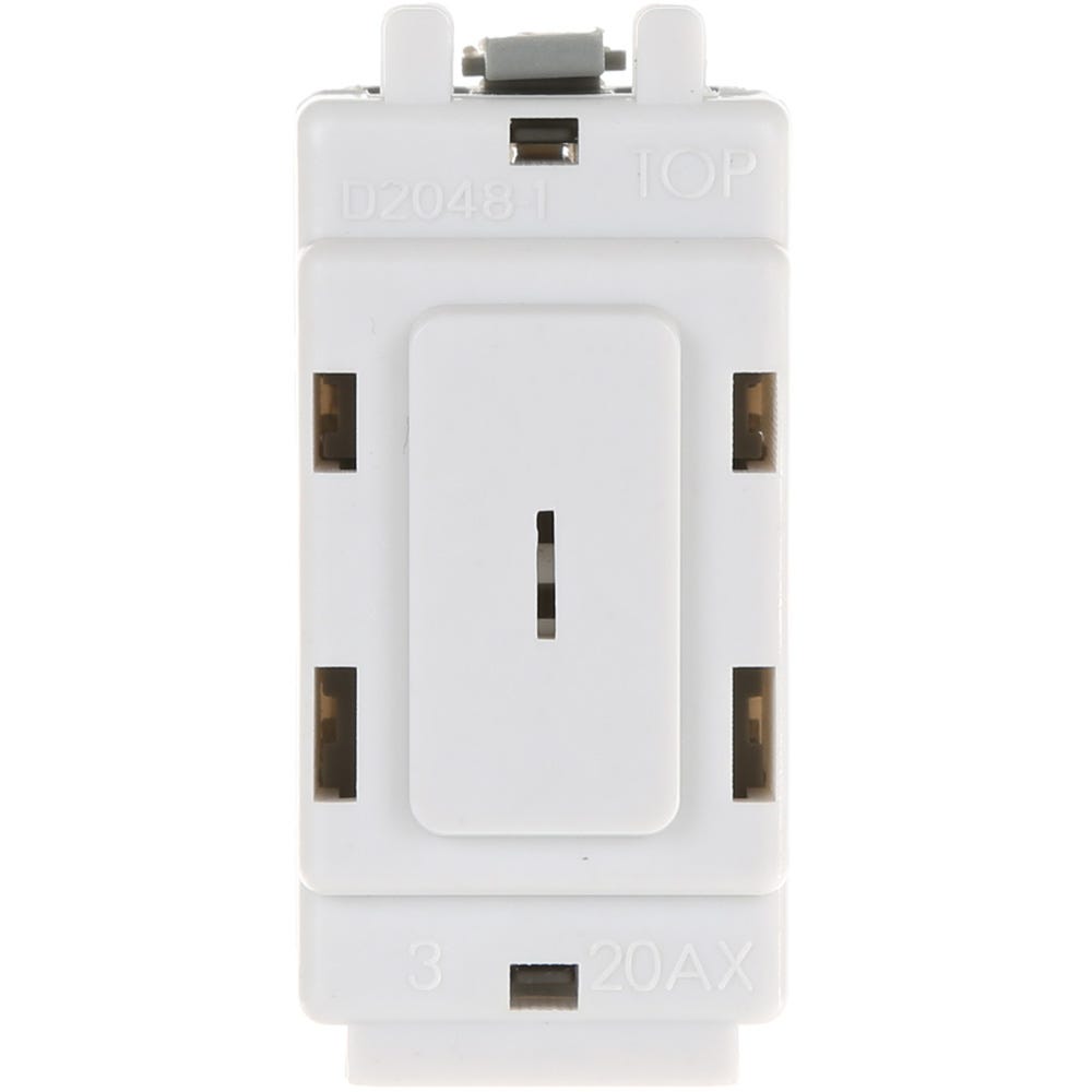 BG Grid 20A 2 Way Single Pole Secret Key Switch R12KY