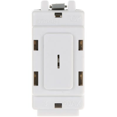 BG Grid 20A 2 Way Single Pole Secret Key Switch R12KY