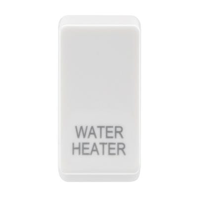 BG Nexus Grid Rocker Switch Module Embossed Water Heater White