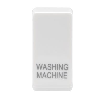 BG Nexus Grid Rocker Switch Module Embossed Washing Machine White