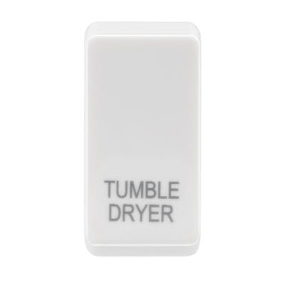 BG Grid Rocker Switch Module Embossed Tumble Dryer White