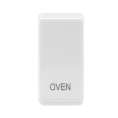 BG Nexus Grid Rocker Switch Module Embossed Oven White