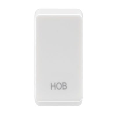 BG Grid Rocker Switch Module Embossed Hob White