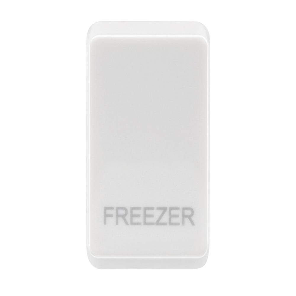 BG Grid Rocker Switch Module Printed Freezer White