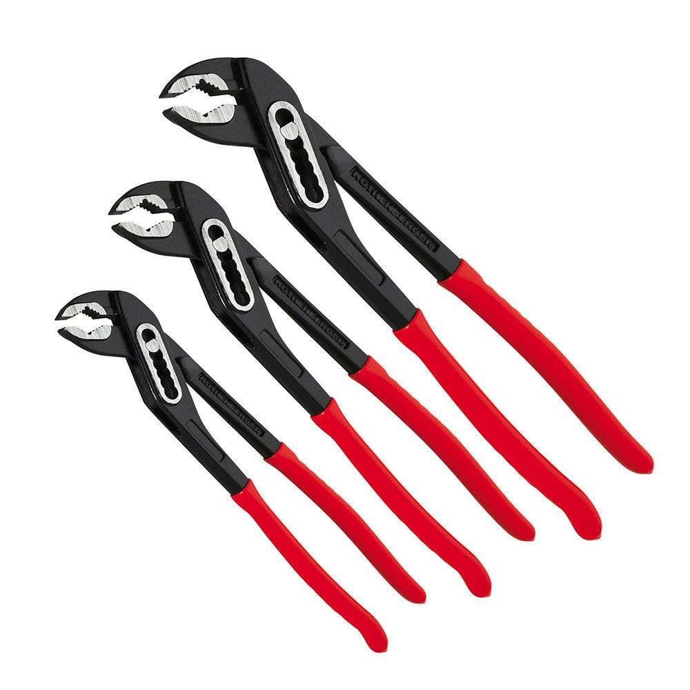 Rothenberger Water Pump Plier Triple Set 7'' 10'' & 12''