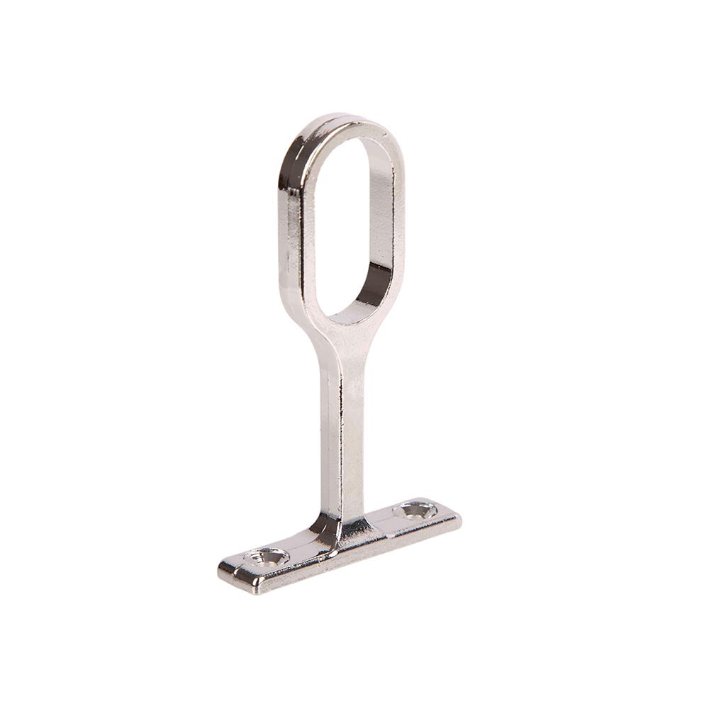 Oval Centre Bracket 25mm Polished Chrome