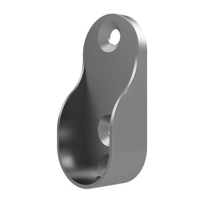 Oval End Sockets 30mm Polished Chrome Pack of 2