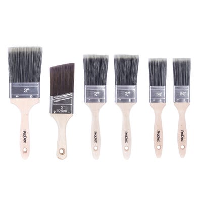 ProDec Trojan 6 Piece Brush Set with Woodworker Brush