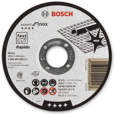 Bosch Inox Cutting Disc Metal 115 x 1.0 x 22.2mm