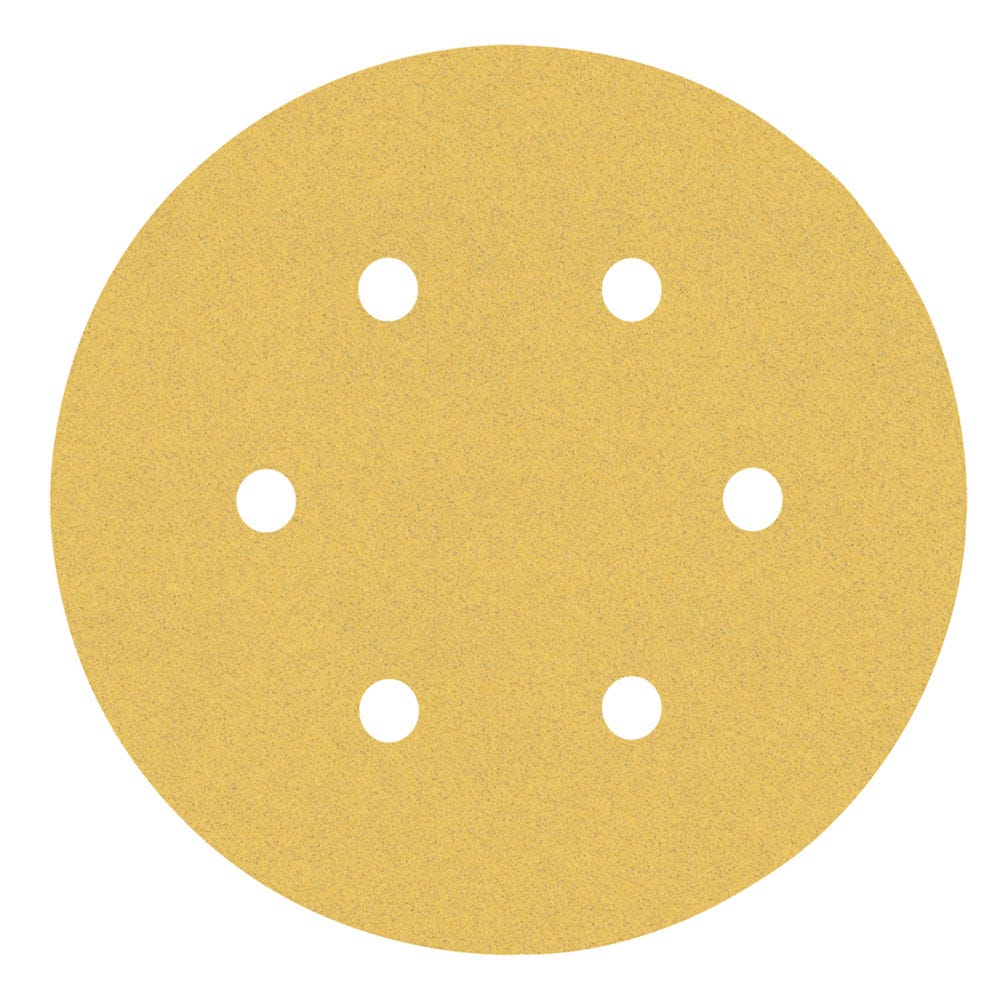Bosch Expert Sanding Sheet Velcro 150mm 6 Hole P120 Pack of 5