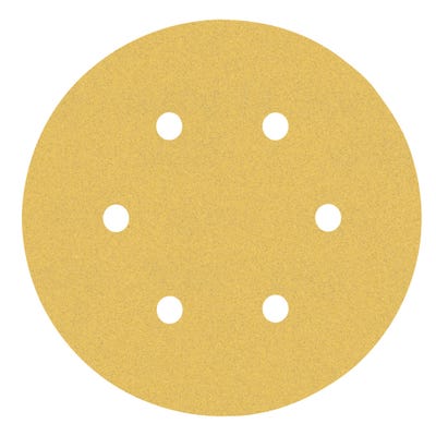 Bosch Expert Sanding Sheet Velcro 150mm 6 Hole P120 Pack of 5