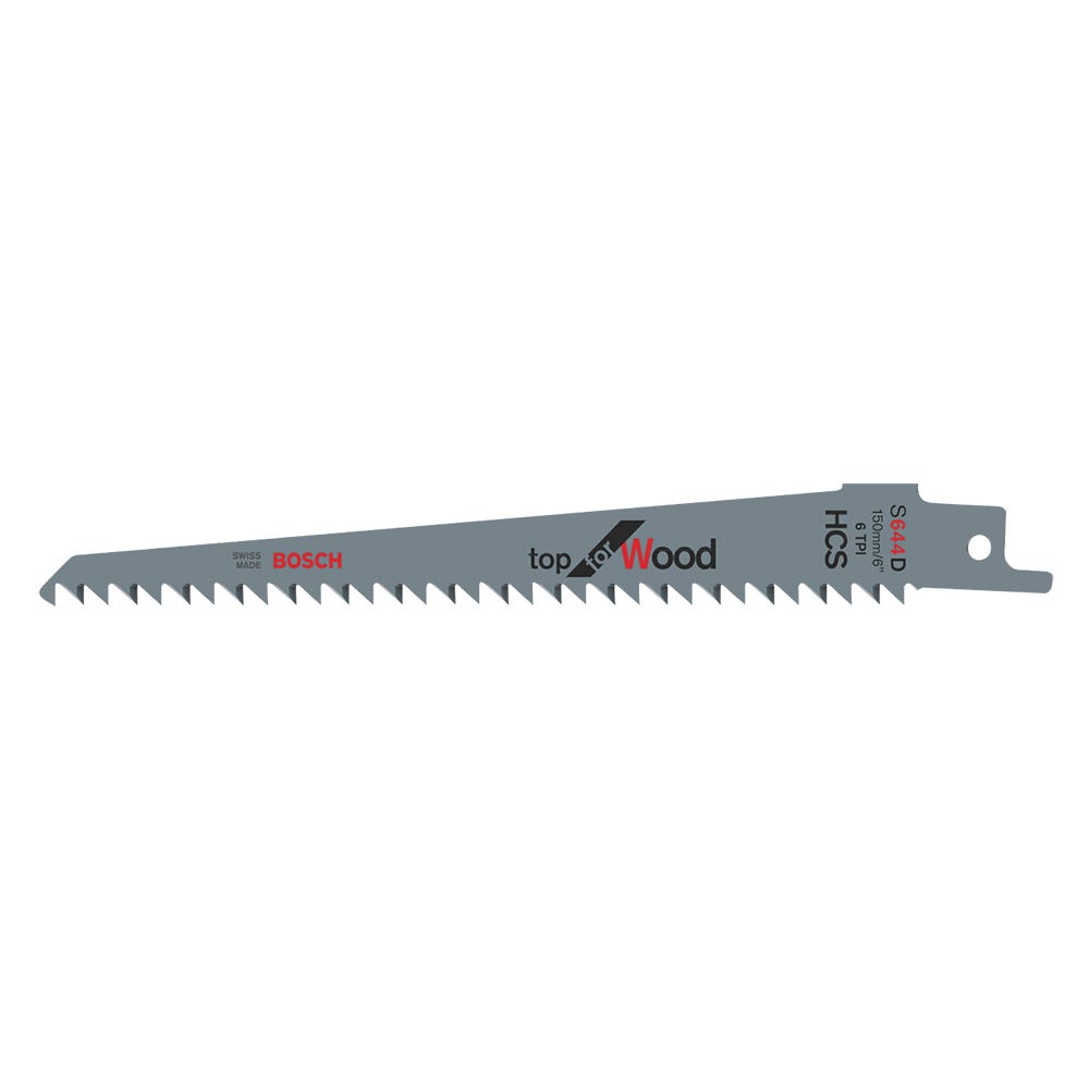 Bosch 150mm Reciprocating Saw Blades Pack of 5 S644D