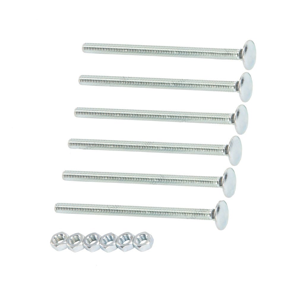Speed Pro M6 X 100mm Cup Square Hex Bolt & Nut Pack of 6