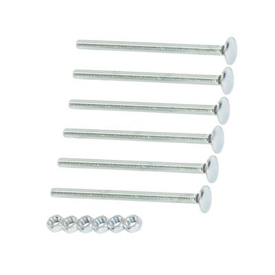 Speed Pro M6 X 100mm Cup Square Hex Bolt & Nut Pack of 6
