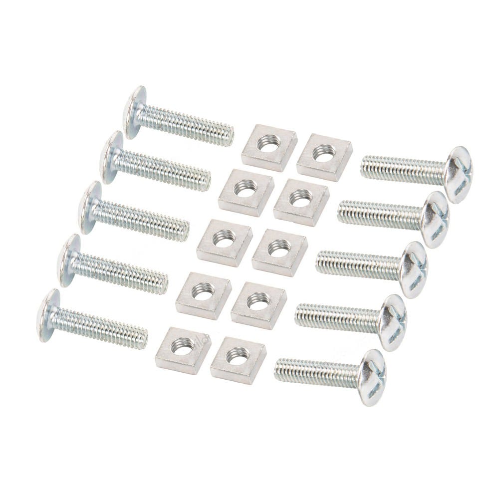 Speed Pro M6 Bright Zinc Plated Roofing Bolts & Nuts Bulk Bag