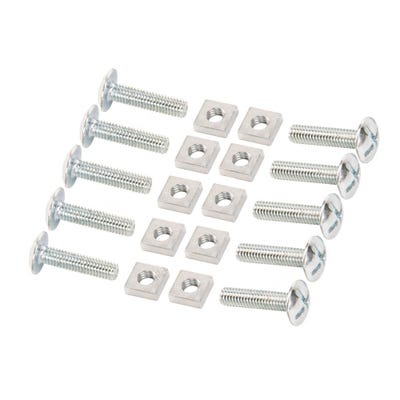 Speed Pro M6 Bright Zinc Plated Roofing Bolts & Nuts Bulk Bag