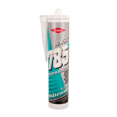 Dow 785+ Sanitary Silicone Sealant White 310ml