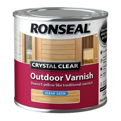 Ronseal Crystal Clear Outdoor Varnish Satin 2.5L
