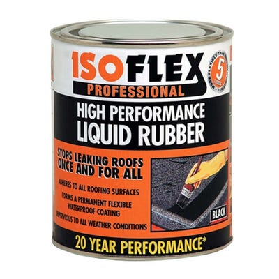 Isoflex Liquid Rubber Roof Compound Black 2.1L